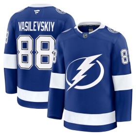 Mænd NHL Tampa Bay Lightning Trøje 2024-25 Fanatics Premium Andrei Vasilevskiy Blå Hjemme